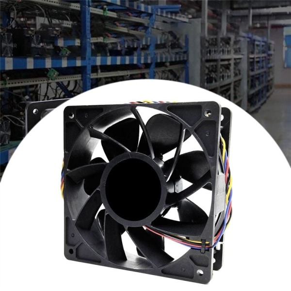 2Pcs QFR1212GHE DC12V 2.7A 12038 210.38CFM 6000 RPM Server Cooling Fan for Ant S7 S9 B3S17T17T9 Industrial Cooling Fan
