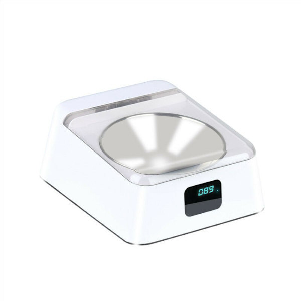350 ml infraröd sensor skål, rostfritt stål, automatisk öppning/stängning av lock, med USB-laddningskabel, 3-5 minuters vila, lämplig för katter och hundar