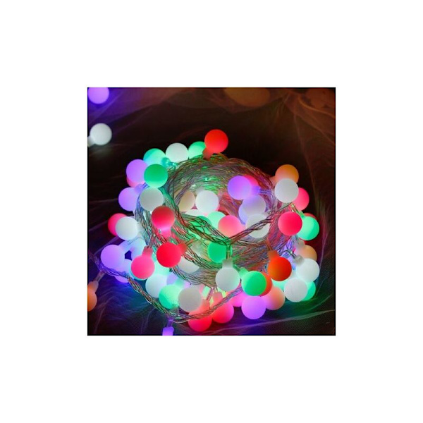 JKWG LED-ljusslingor - 15m 100 Ljus Åtta Funktioner Vattentät Batterilåda + Fjärrkontroll Globe LED Inomhusljusslingor med Fjärrkontroll M