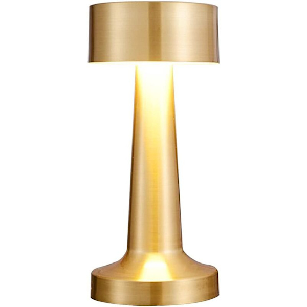 Led Bordlampe, Genopladelig Vintage Led Bordlampe, Berøringsfølsom Natlampe, 3 Farver, Lysstyrke, Dæmpning, Til Bar, Restaurant, Soveværelse