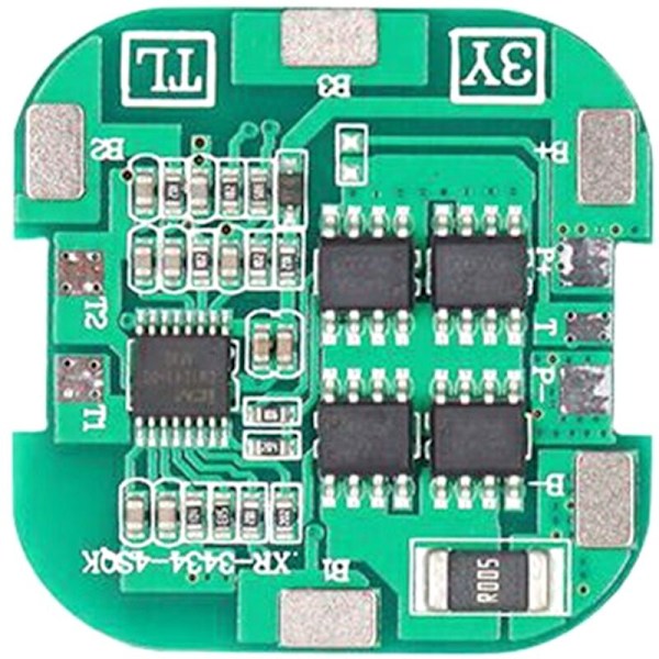 1 stk. 4S BMS 8A 14,8V 18650 Li-Ion litiumbatteri-opladningsplade solfejemaskine litiumbatteri-beskyttelsesplade