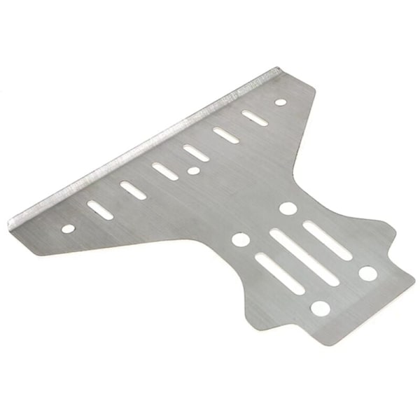 Rustfritt stål chassis og bakre rustning beskytter for Motor KM 1/7 RC bil oppgraderinger deler