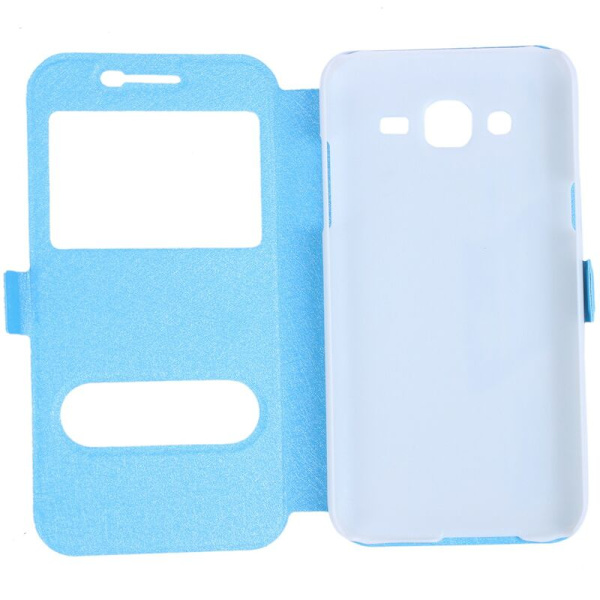 Ställ Flip Holder Case Cover för Galaxy J5 Färg: Blå