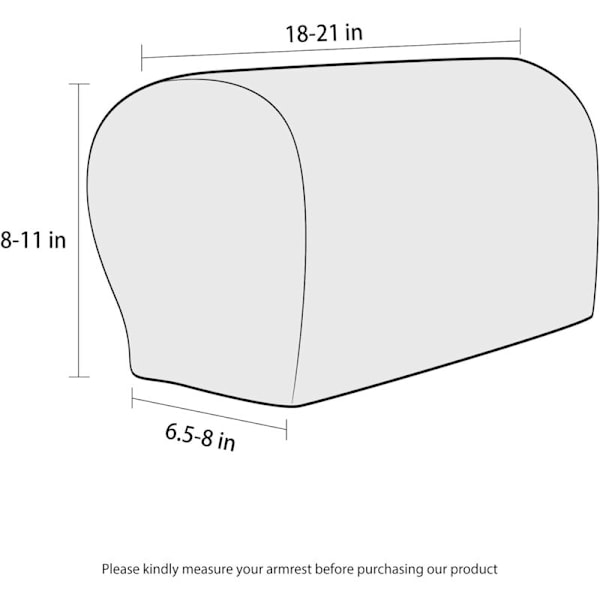 Pakke med Jacquard Stretch Sofa Armlenestol Armlenestoltrekk Anti-Skli Møbelbeskytter Armlenestoltrekk for Lenestol Sofa med Gratis Festingsverktøy