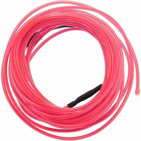 EL-sladd 5 meter/16,4 fot batteripack, ljusstark neonrörssladd logotyp EL-sladd ljus flexibel 3 ljusmönster neonljuskit, används för att göra din egen