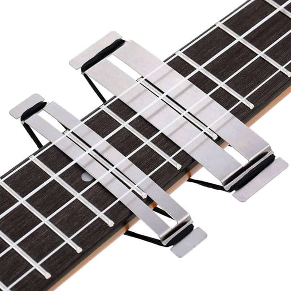 2 Set Rostfritt Stål Gitarr Bas Fingerbräda Skydd