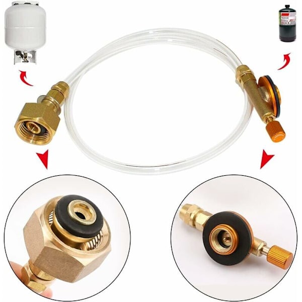 Gaspatronadapter för utomhusgasspis Camping Campingmunstycksadapter för LPG Flat Cylinder Bottle Adapter
