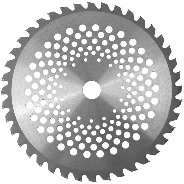 Brush Cutter Blade 40 Tooth Woodworking Saw Blades 1'' Bore Diameter 10'' Carbide Tipped Blades for Garden Grass 1.5 x 255 x 25.4mm