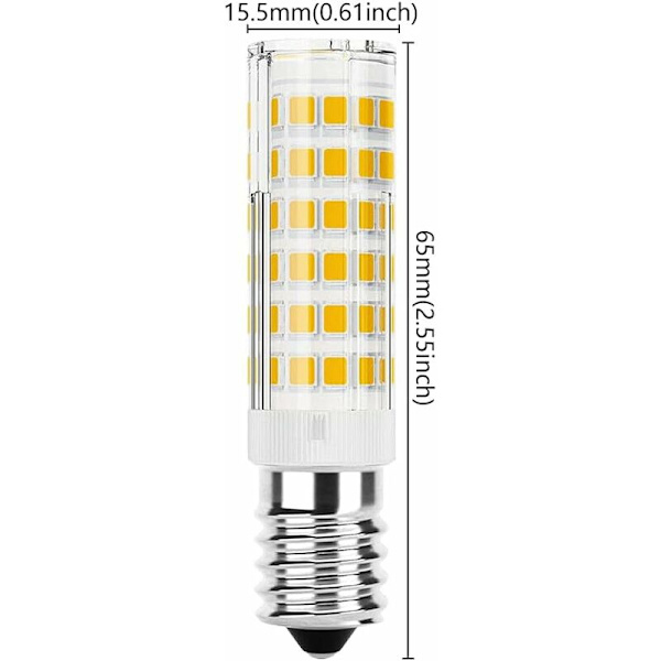 Set med 4 E14 LED-lampor 7W 6000K Kallt vitt LED-majslampa E14 LED-ekvivalent halogenlampa Icke-dimmbar Ingen flimmer 360° Ljus för vardagsrum LED Fridg
