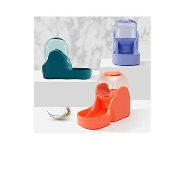 Foder- og vanddispenser, vanddispenser (3,8 L) og foderdispenser (1,5 kg) til hunde og katte, plast, kæledyrsvanddispenser, kæledyrsskål (foder)