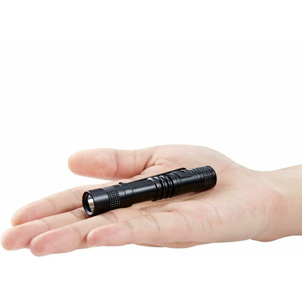 Super kirkas mini taskulamppu Vedenpitävä mini taskulamppu Vedenpitävä taskulamppu 200 lumenia sopii AAA-napaan-