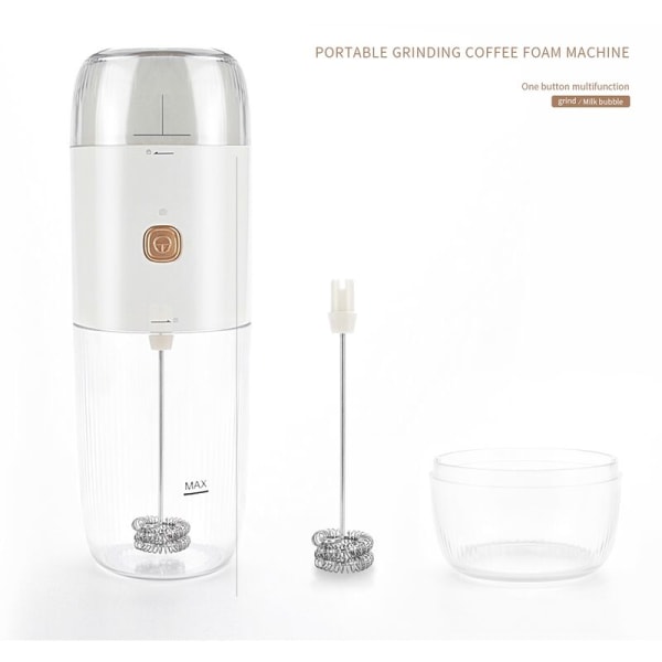 Bärbar USB-kaffekvarn mjölkskummare elektrisk kaffeskummare maskin hushållsblandningskopp mjölkshake mixer