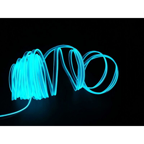 USB-kabel for bilinnredning, sykkelfestivaldekorasjon, LED-lysende elektroluminescerende ledningslys, kalde lys med drivlampe, glødesnor, 12V（