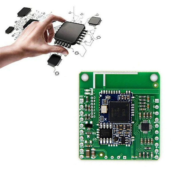 Bluetooth-mottakerkort CSRA64215 Lossy Music HiFi-mottaker APTXLL TWS Audio for Car Bluetooth-mottaker (INGEN DC)