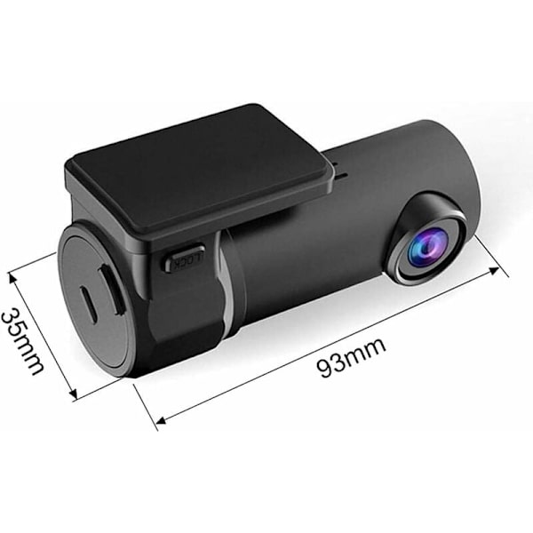 Dash Cam 1080P WiFi 170° Vidvinkel Wdr Cam Dash Cam Bil Dvr Körinspelare Parkeringskamera Loop-inspelning G-sensor