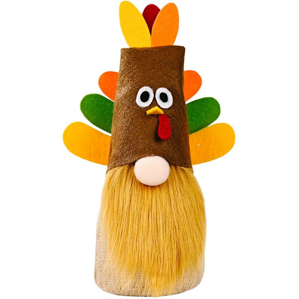 Thanksgiving Festival Türkiye Hat Gnome Dukke Ornamenter Søde Nisse Bondegård Køkken Etagere Bakke Dekoration