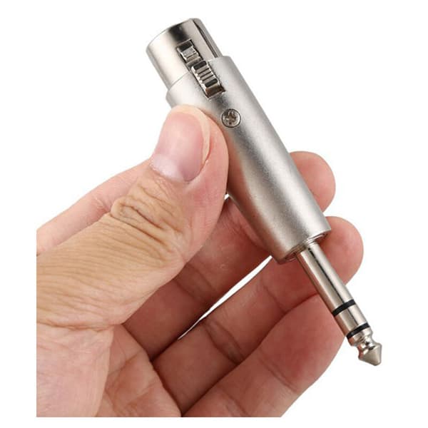 XLR til 6,3 mm LEAD Mikrofon Stik Mikrofon Forbindelseskabel Adapter