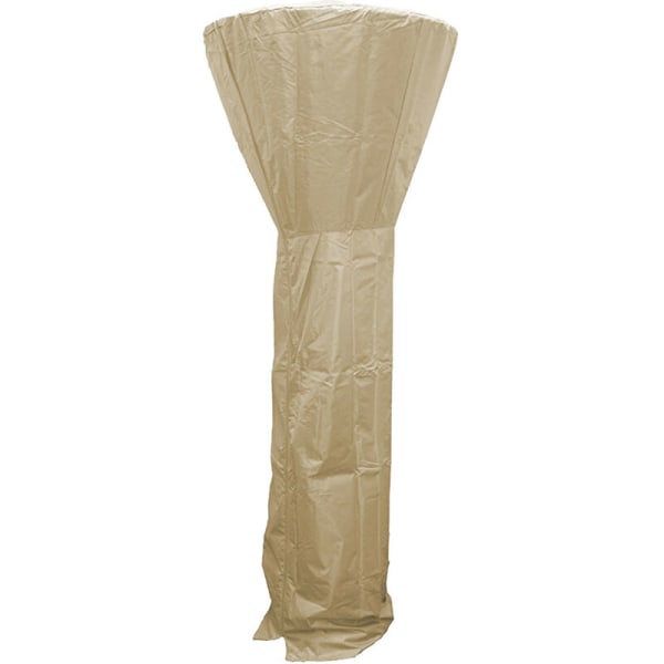 210D Terrassevarmer Cover, Vandtæt Udendørs Heater Covers Patio Heater Beskyttende Cover, (beige) 221*85*48cm