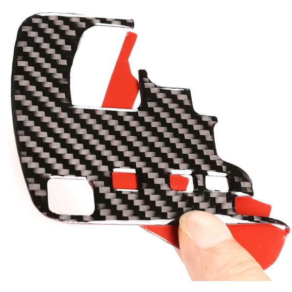 For 2015-2021 Fiber Car Gear Shift Panel Trim Car Interior Styling