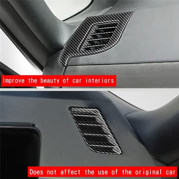 Til C28 2022-2023 Bil Kulfiber Mønster Side Luftventil Dæksel Trim Styling