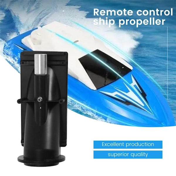 40 mm vannspraydyse med 3-bladet propell, passer til 775 motor for RC jetbåt, svart