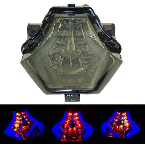 Motorcykel LED Baglygte Blå Brems Blinklys til R25 R3 MT03 MT07 MT-25 FZ-07 Y15ZR