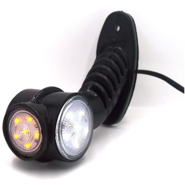 2X LED-sidomarkörljus Sneda för Lastbilstrailer 12V-24V