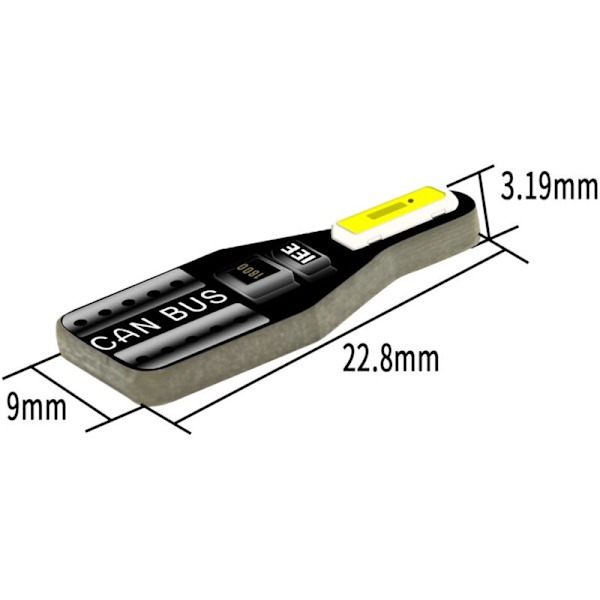 20 kpl T10 W5W LED-auton sisävalopolttimo Avensis Opel Mokka Focus 2 3 Fiesta 12V