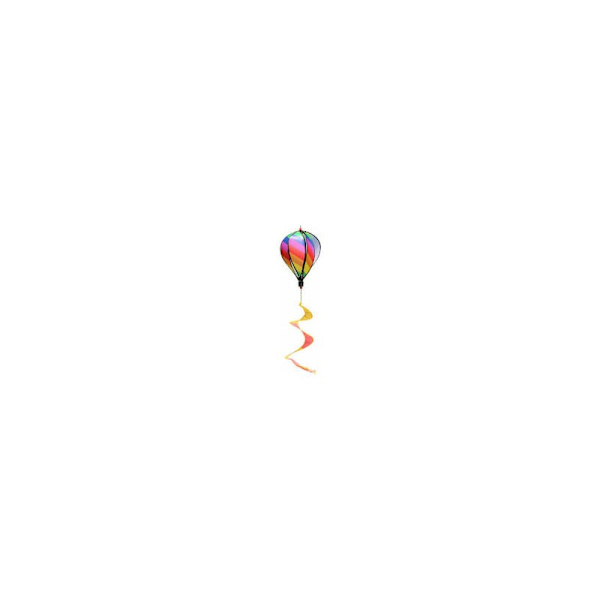 6 Panel Rainbow Hot Air Balloon Hanging Decoration for Yard and Garden