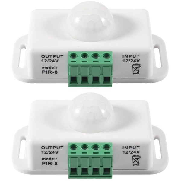 DC 12V/24V 8A Kropp Infraröd PIR Rörelsesensor Switch LED Auto Ljusremsa, PIR Sensor LED Rörelsesensor Switch