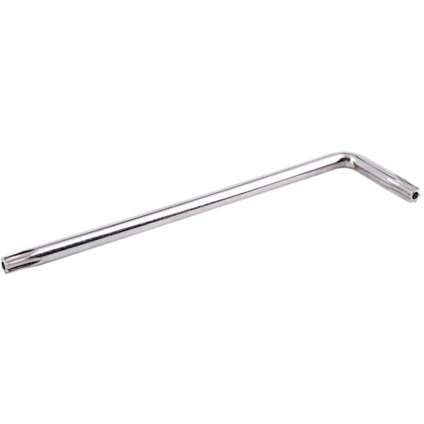 Pitkä käsi vääntökestävä Torx-tähtiavain, hopea, T25 100mm