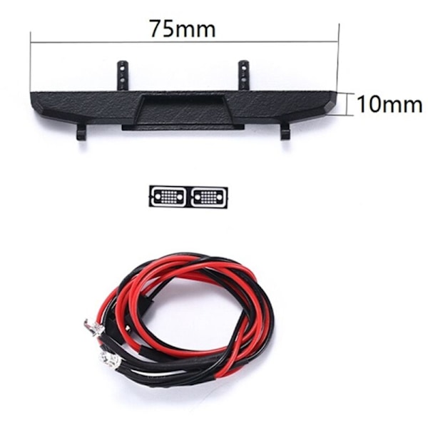 Takapuskuri Axial SCX24 AXI00002 1/24 RC-autoon, päivitysosat ja tarvikkeet