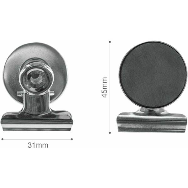 Magneetit klipseillä/klipsit · 8x magneettiset klipsit · klipsit naarmuuntumattomalla tarralla · jääkaappimagneetti klipseillä · vahvat magneetit · kotiin · s