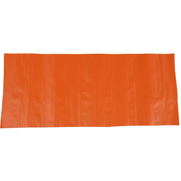DIY Bilfordon 3D Kolfiber Vinyl Wrap Rulle Film Dekal 70X30Cm Orange