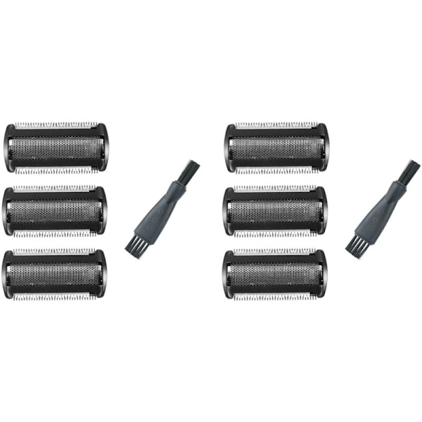 6-pak Trimmer-udskiftning til Bodygroom Shaver Head 2024 - 2040 S11 YSS2 YSS3 Serie med børste