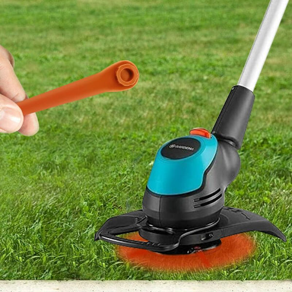 Pakke med 100 PA6 RotorCut erstatningsblad kompatibel med Gardena Strimmer, Plastblad for Gardena Kordløs Strimmer