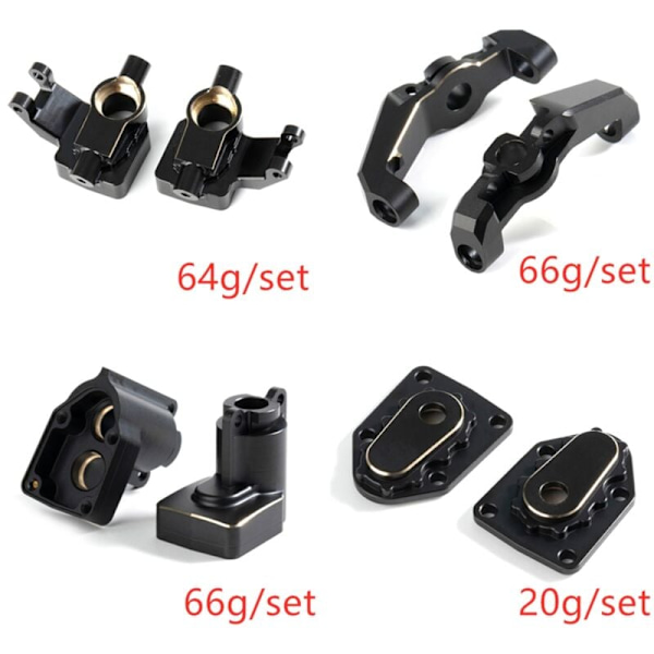 Tungt messingportstyringsledd hus motvekt for Axial UTB18 Capra 1/18 RC bildeler, C