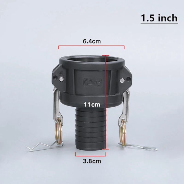 Tjockare plastslang IBC-tankventilanslutningskontakt-B