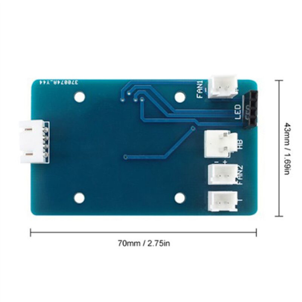 2X 3D-printer Tilbehør Dele Hot End PCB Adapter Plade og 24-bens Kabel Sæt til Artillery X1 Printer