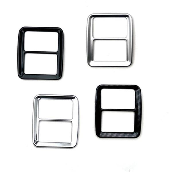 Auto Matte Silver Hazard Warning Light Frame Switch Cover Trim ATRAI/ CARGO 2022+