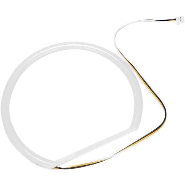 Bil LED-ögon Halo-ringar 4X131MM Dubbelfärg Vit Gul Bomullslampa för E36 E38 E39 E46 M3 strålkastare