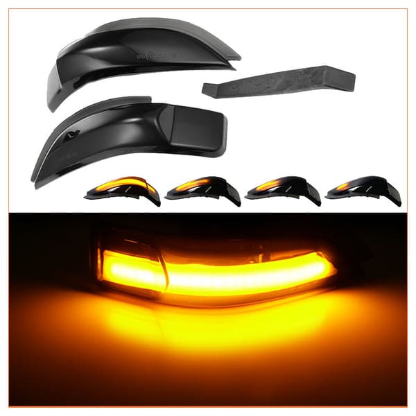 Dynamisk bil LED bakspejl lys blinklys indikator til Yaris XP130 E180 Prius