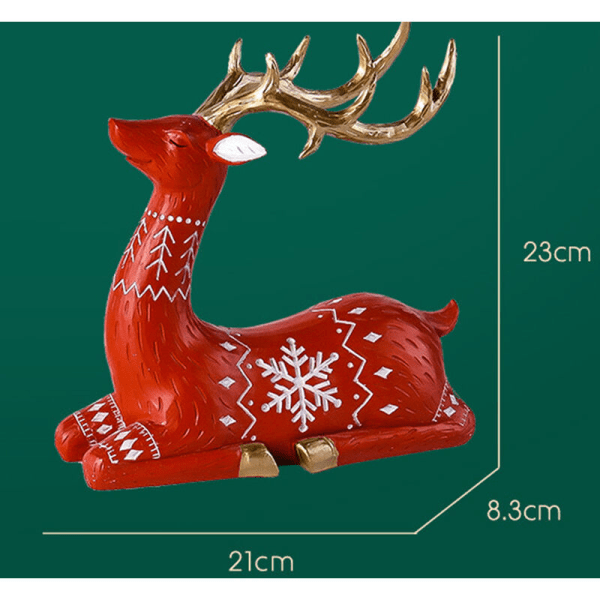 Jul Dekoration Röd Älg Serie Vardagsrum Jul Dekoration Hantverk Prydnader Julgåvor B