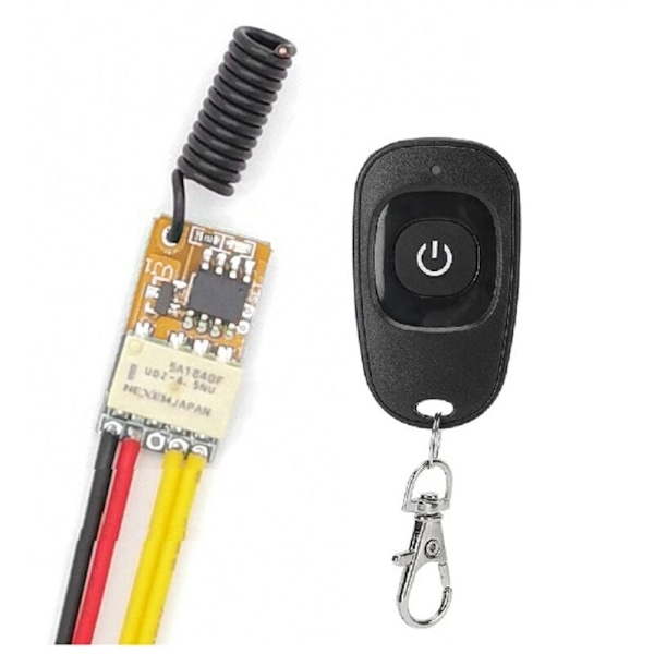 Sparande tryckknapp Mini Reläkontakter RF Trådlösa Strömbrytare DC3.7V-12V 433Mhz Smart Hem Liten Mini Fjärrströmbrytare