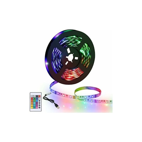LED-remsor, 5m Vattentät, 300 RGB LED, Flexibel Färgväxlande Ljusremsa (RGBW)