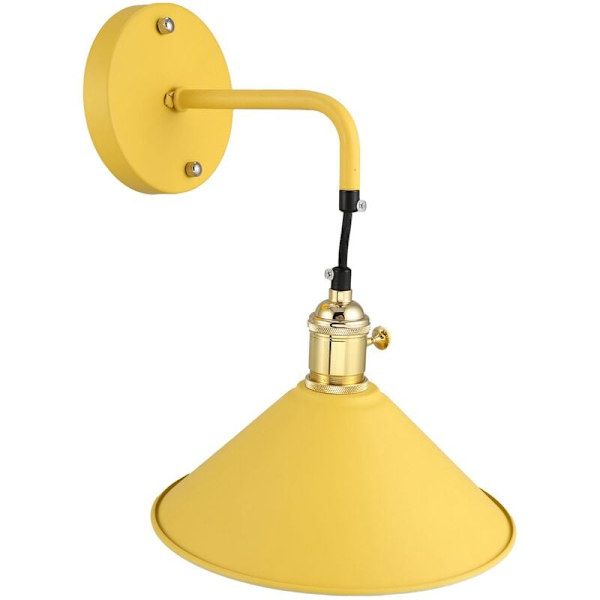 Moderne sengelampe væglampe gang væglampe soveværelse læselampe E27 indendørs lampe gul