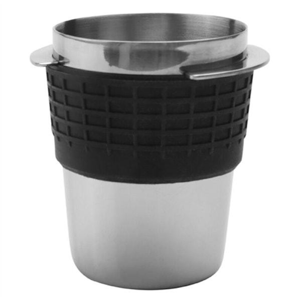 58mm Kaffe Doseringsskopp, Sniffing Cup for Maskin, Slitesterk Rustfritt Stål Kaffe Doseringsskopp, Sølv