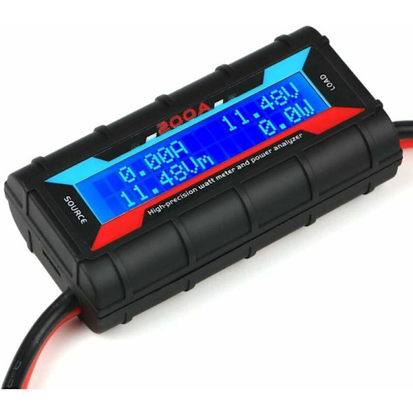 Precision 200A Watt Meter Detector Power Analyzer til RC Model Spænding Strøm Effekt