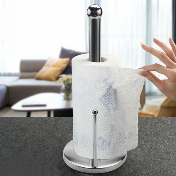 Frittstående kjøkkenhåndkleholder i rustfritt stål, 35 cm