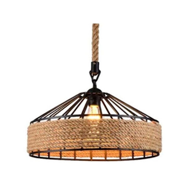 E27 Vintage Hengelampe Antik Taklampe Justerbar Lampeskjerm